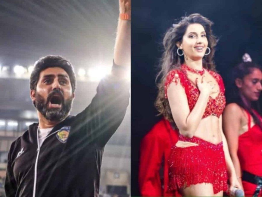 Abhishek Bachchan grooves to Kajra Re with Nora Fatehi; fans miss Aishwarya Rai Bachchan. Watch