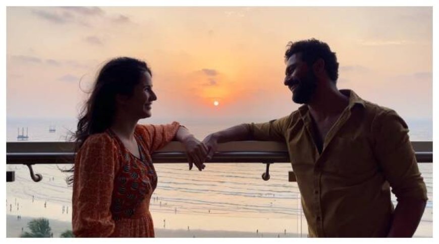 Vicky Kushal, Katrina Kaif hold hands in a beautiful sunset picture; Arjun Kapoor leaves a hilarious comment