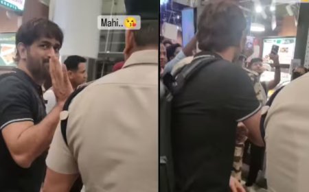 Fan asks MS Dhoni about his injured knee at Chennai airport. His response was…